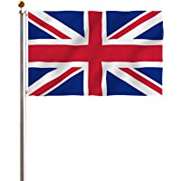 Los mejores  - Display4top Mástil Aluminio Exterior 6.1m Incluye Bandera de Reino Unido 150 x 90 cm